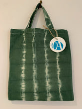 Load image into Gallery viewer, Forest Green Tie Dye Small Tote Bag
