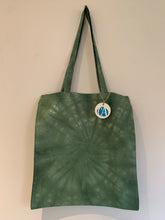Load image into Gallery viewer, Forest Green Tie Dye Tote Bag

